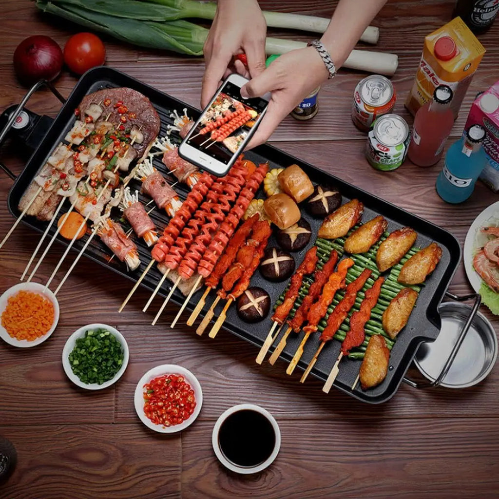 1500W Electric Grill BBQ Griddle