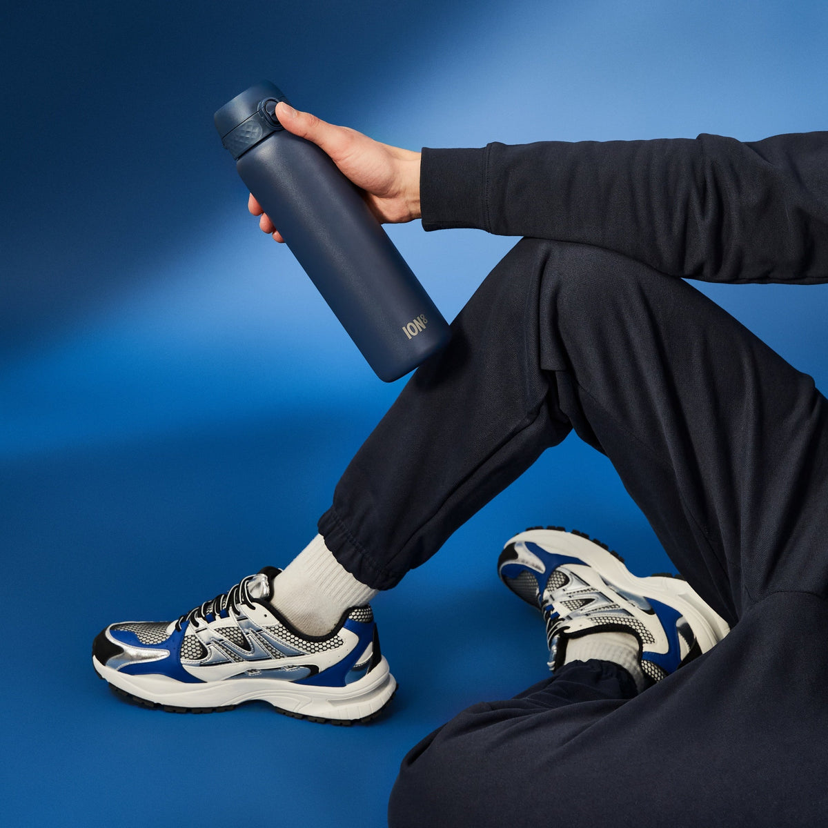 Leak Proof 1 Litre Thermal Water Bottle, Insulated, Ash Navy, 1L *SHIP FROM UK*