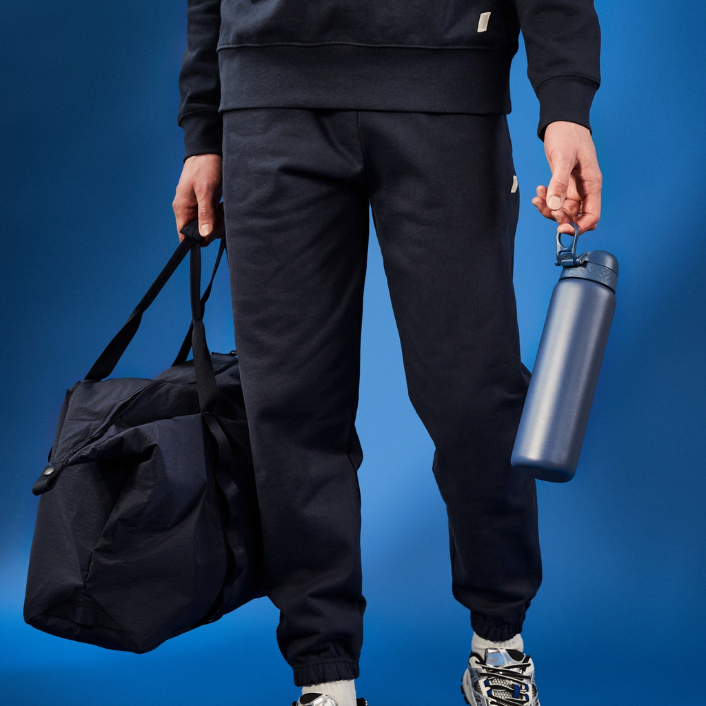 Double-Insulated Leak-Proof Thermal Water Bottle (1L, Ash Navy)