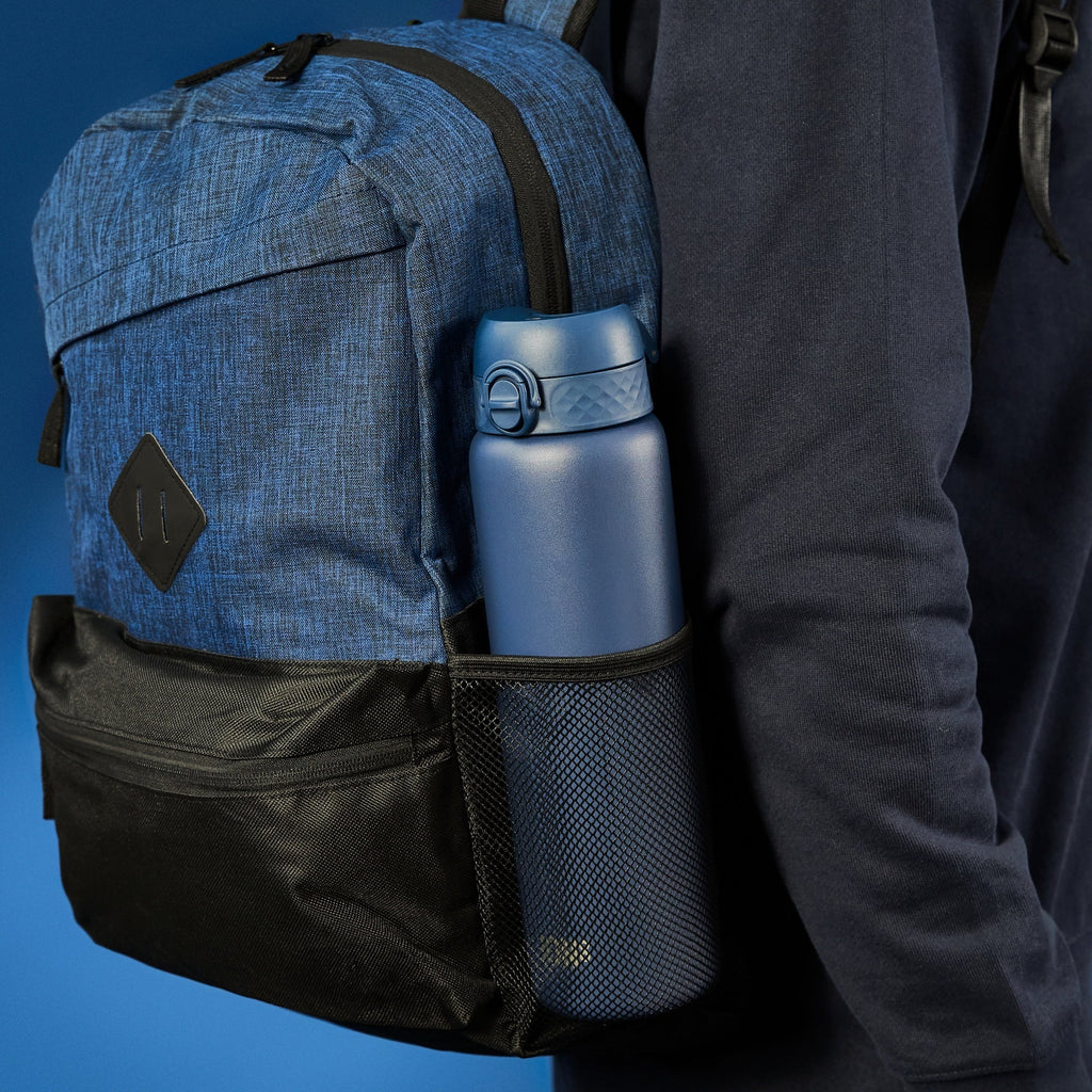 Double-Insulated Leak-Proof Thermal Water Bottle (1L, Ash Navy)