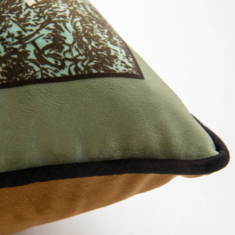 Green Jungle Wild  Cushion Cover