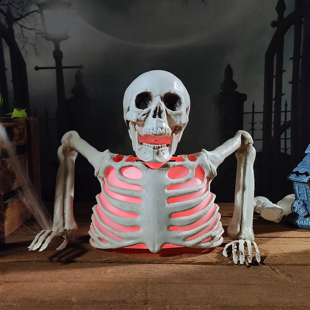 Halloween Decorations - Glowing Skull Skeleton