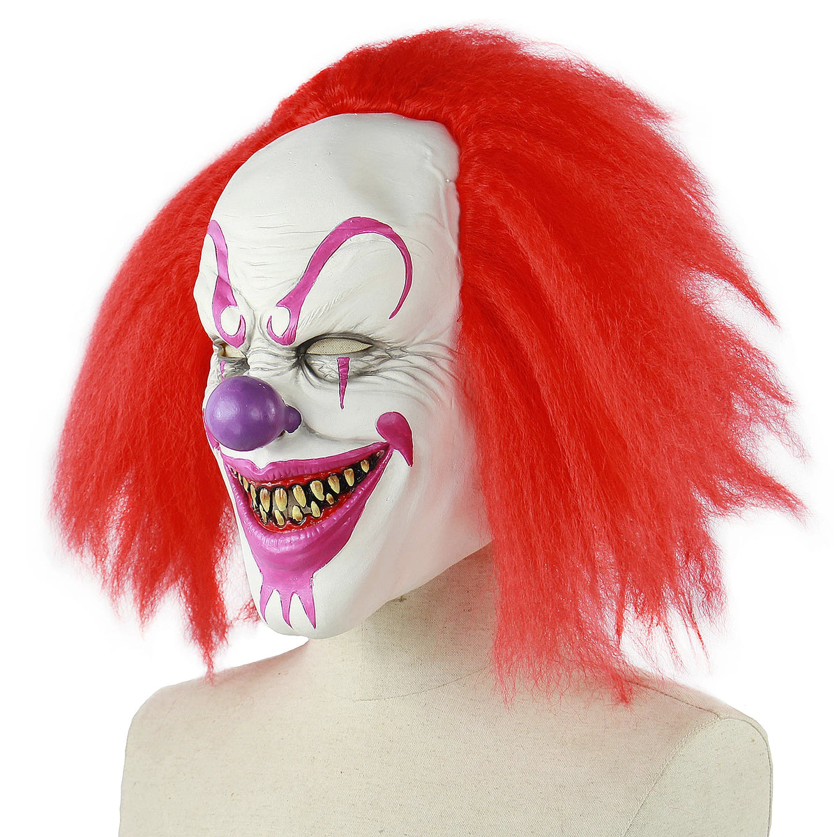 Halloween Costume Mask Scary Party Latex Clown Mask